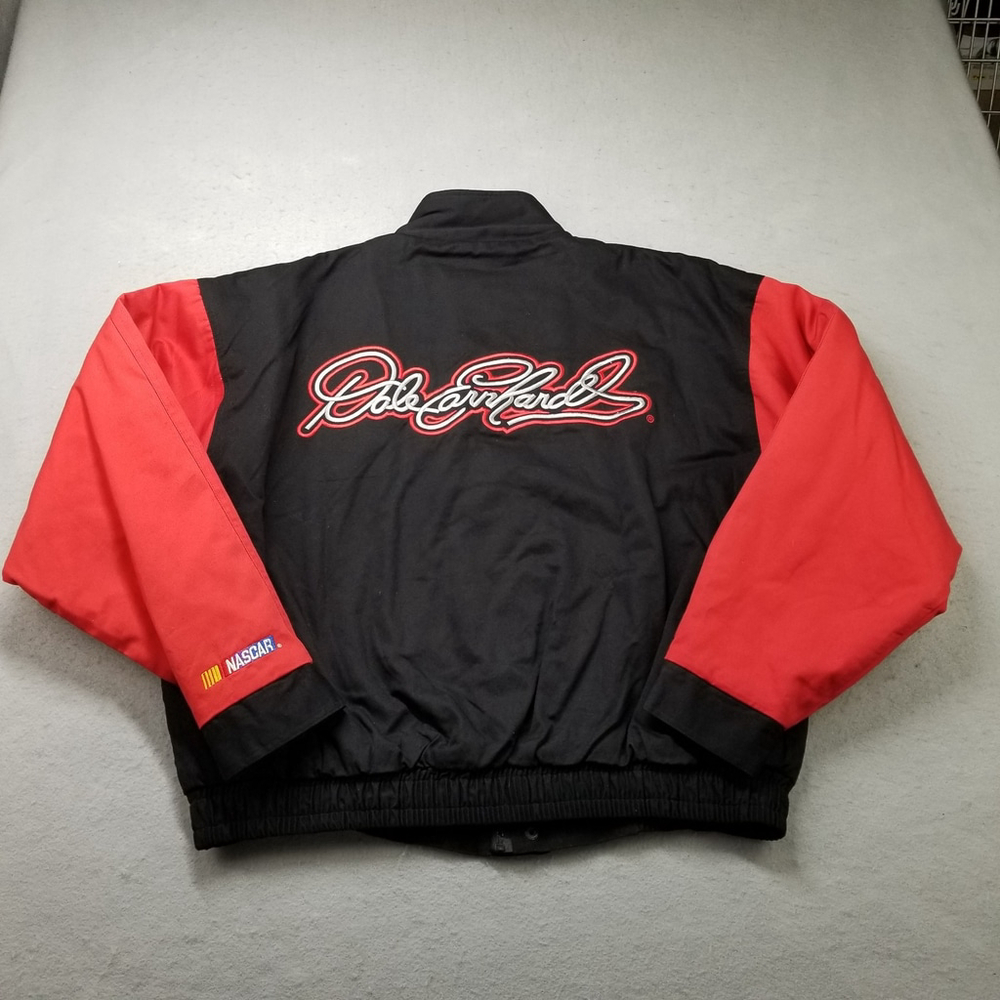 Vintage Dale Earnhardt Jacket Mens Size L Competitor View NASCAR #3 Race 90s Y2K